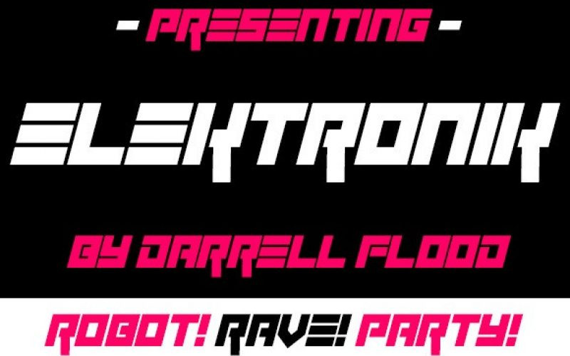 Elektronik Display Font