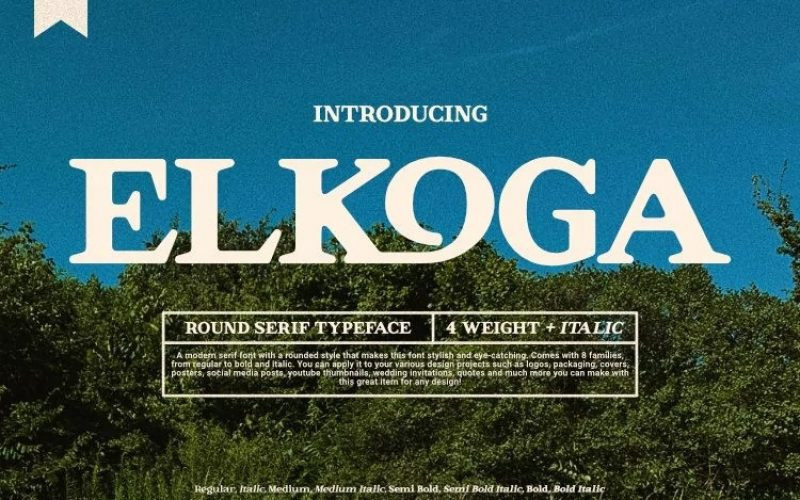 Elkoga Serif Font