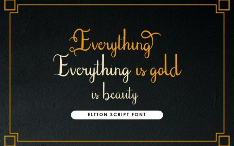 Eltton Script Font