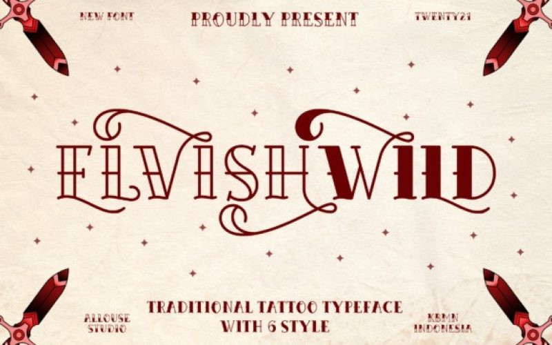 Elvishwild Display Font