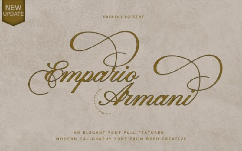 Empario Armani Calligraphy Font