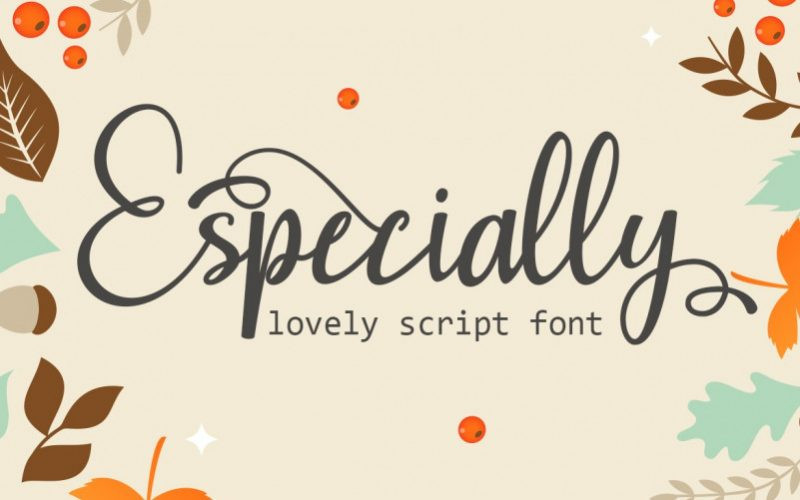 Especially Calligraphy Font