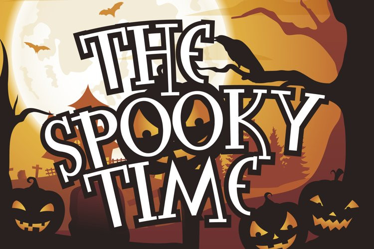 The Spooky Time Display  Font