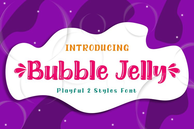 Bubble Jelly Display Font