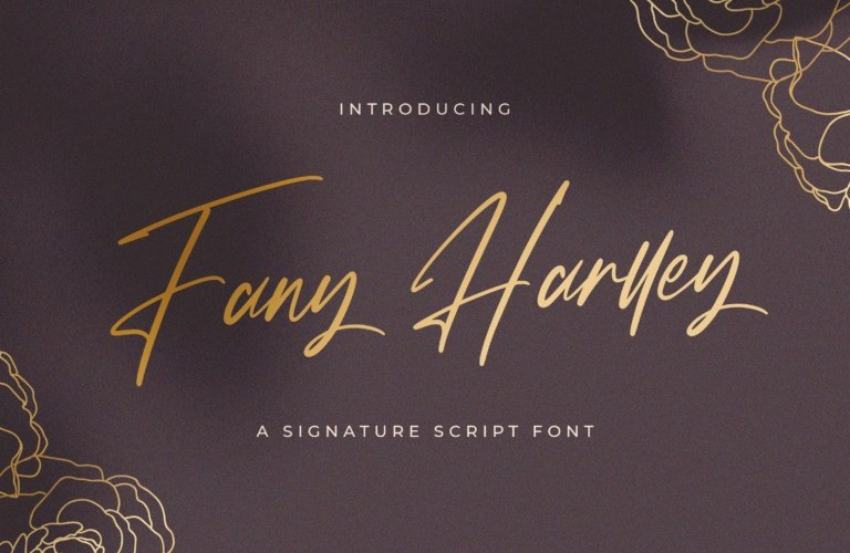 Fany Harlley Script Font