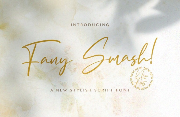 Fany Smash Script Font