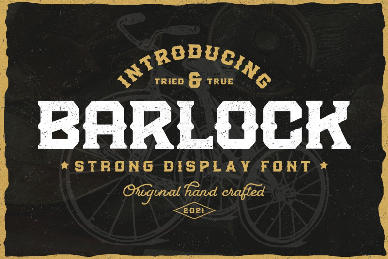 Barlock Display Font
