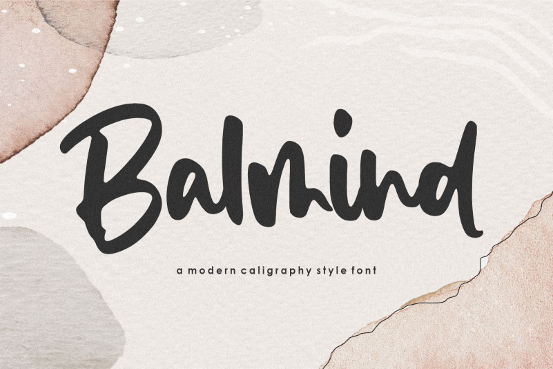 Balmind Brush Font