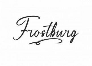 Frostburg Script Font