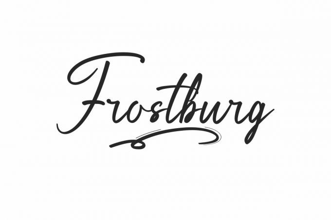 Frostburg Script Font