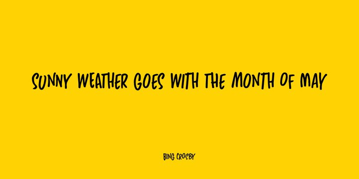 Sunny Weather Handwritten Font