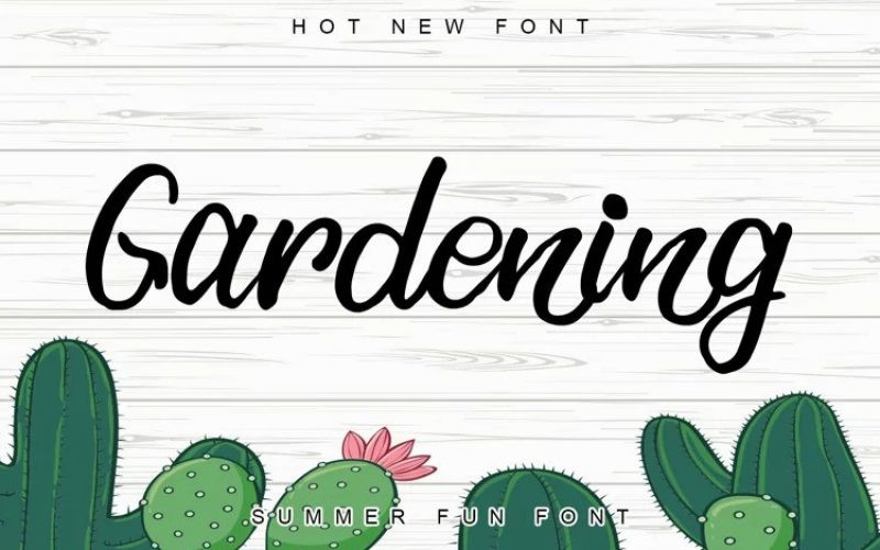 Gardening Script Font