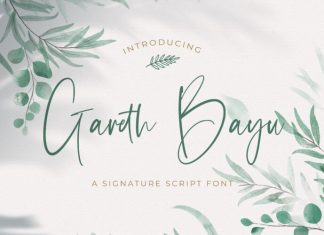 Gareth Bayu Script Font