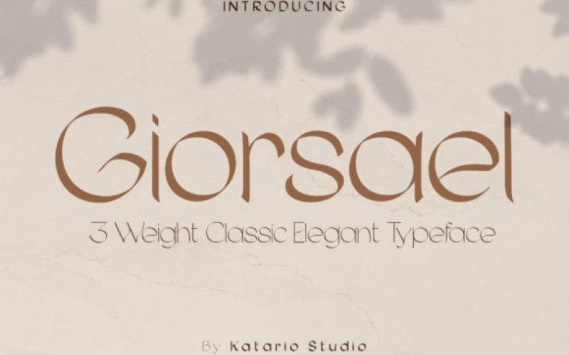 Giorsael Display Font