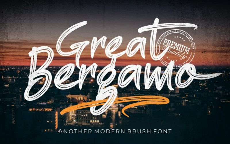 Great Bergamo Brush Font