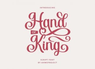 Hand of King Script Font