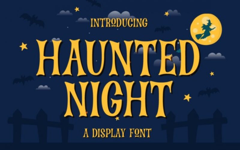 Haunted Night Display Font