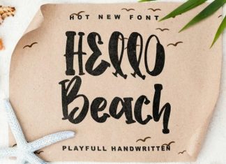 Hello Beach Display Font