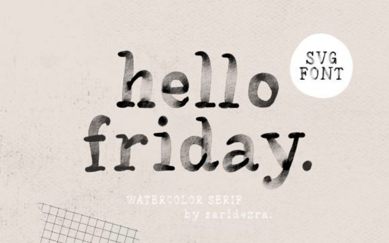 Hello Friday Display Font