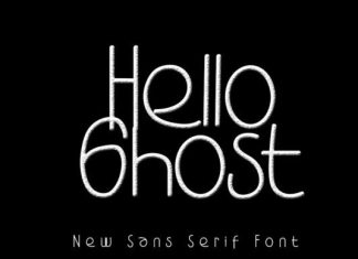 Hello Ghost Display Font