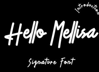 Hello Mellisa Handwritten Font