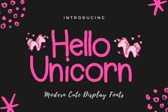 Hello Unicorn Handwritten Font