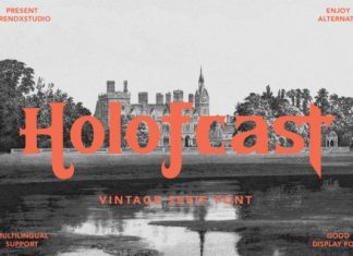 Holofcast Display Font
