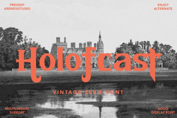 Holofcast Display Font