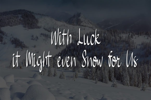 Home Snow Script Font