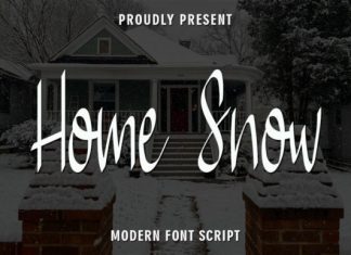 Home Snow Script Font