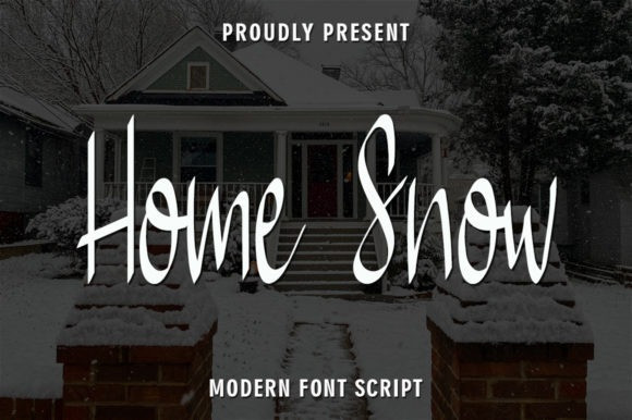 Home Snow Script Font