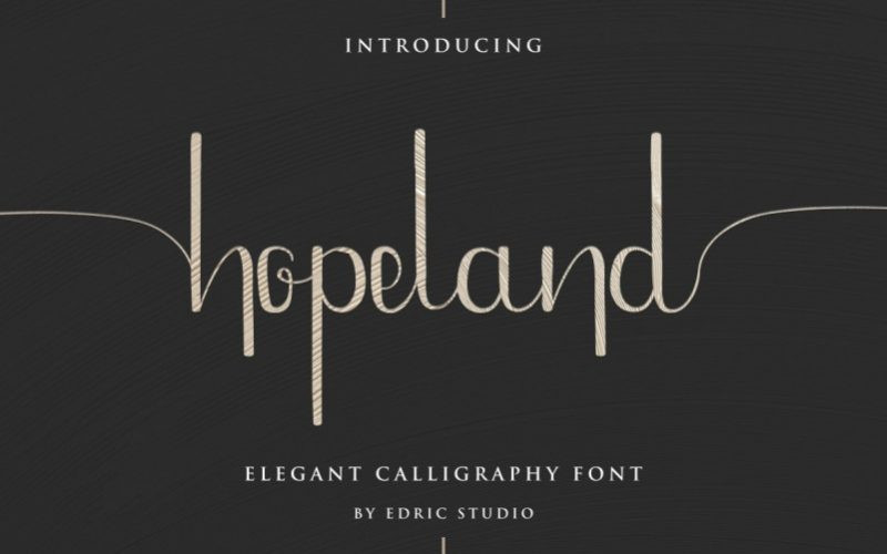 HopeLand Calligraphy Font