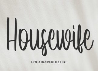 Housewife Handwritten Font