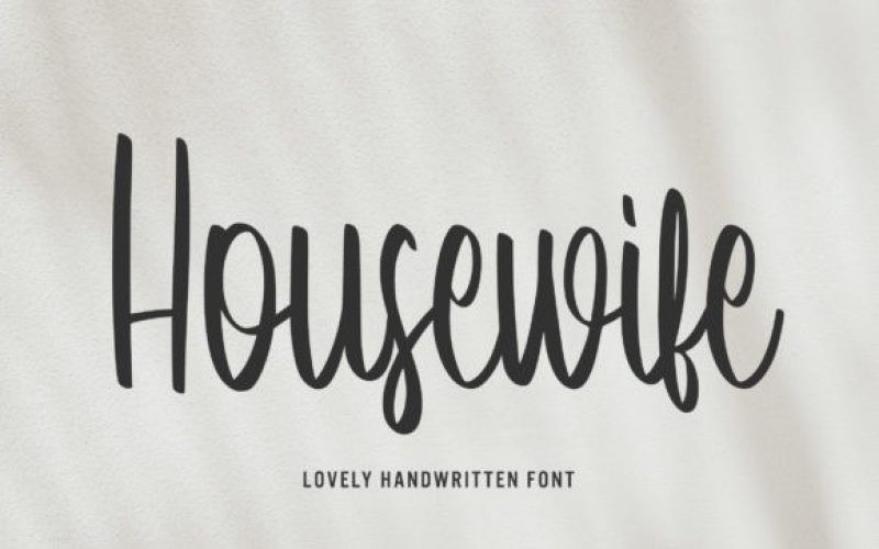 Housewife Handwritten Font