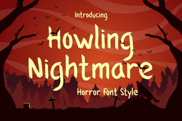 Howling Nightmare Display Font