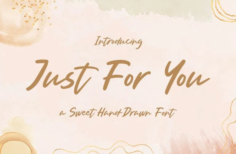 Just For You Script Font