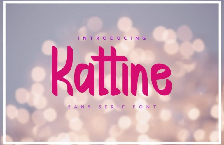 Kattine Display Font