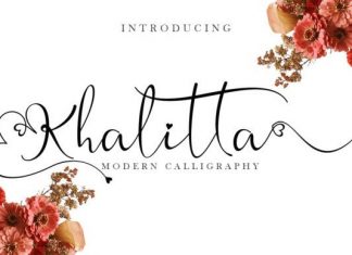 Khalitta Calligraphy Font