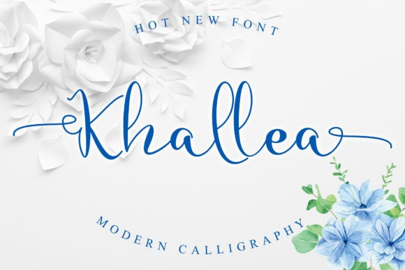 Khallea Calligraphy Font