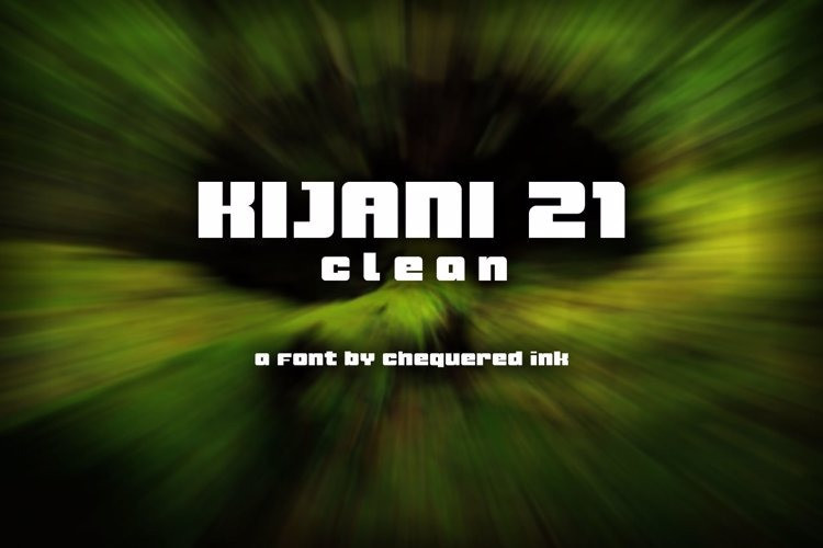 Kijani 21 Clean Display Font