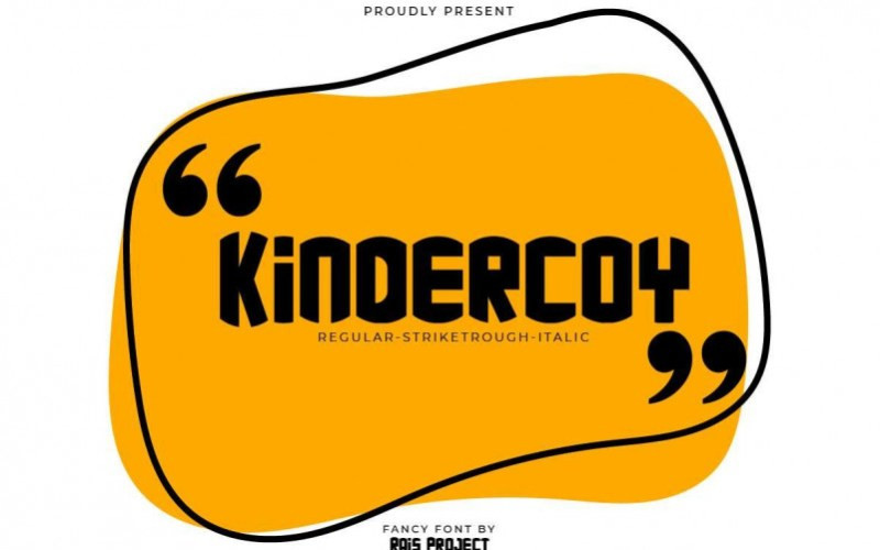 Kindercoy Display Font