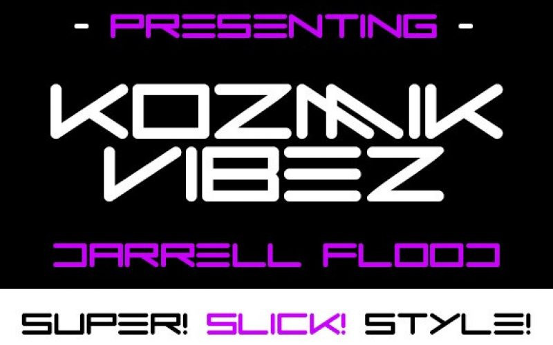 Kozmik Vibez Display Font