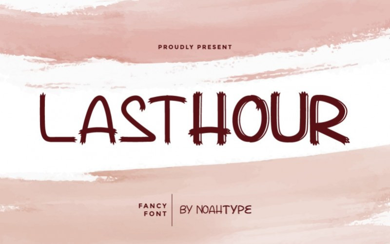 Lasthour Display Font