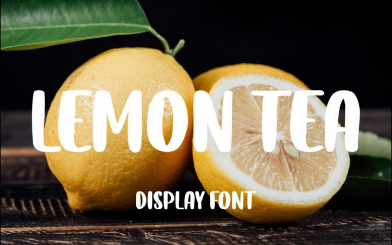 Lemon Tea Display Font