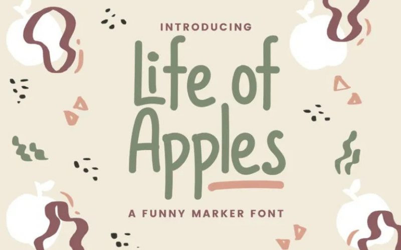 Life of Apples Handwritten Font