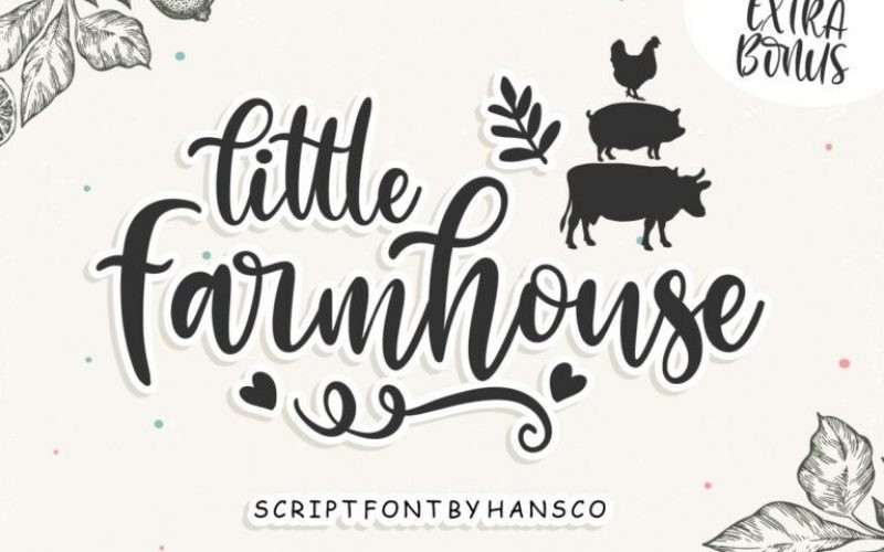 Little Farmhouse Calligraphy Font