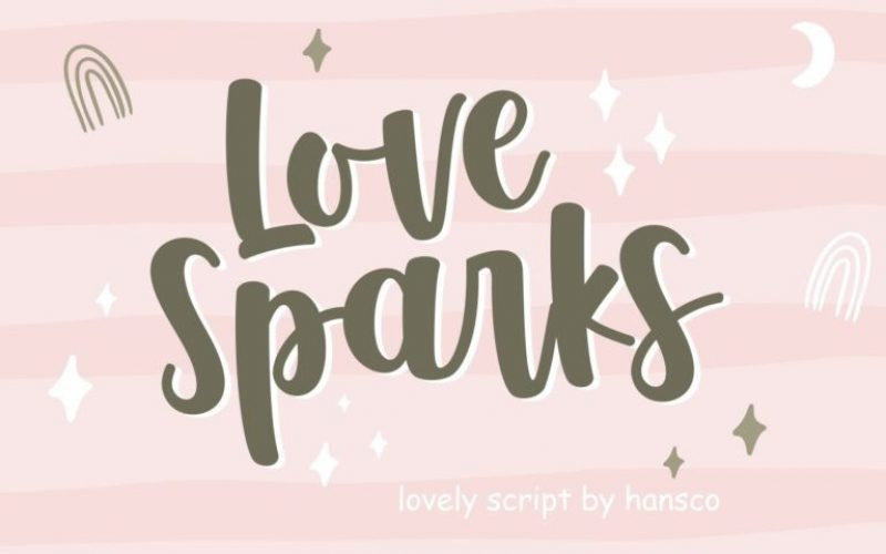 Love Sparks Script Font