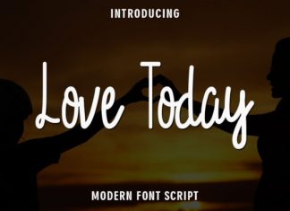 Love Today Handwritten Font
