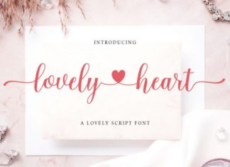 Lovely Heart Calligraphy Font