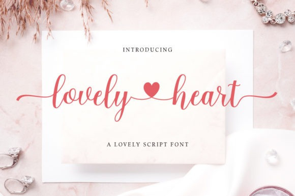 Lovely Heart Calligraphy Font